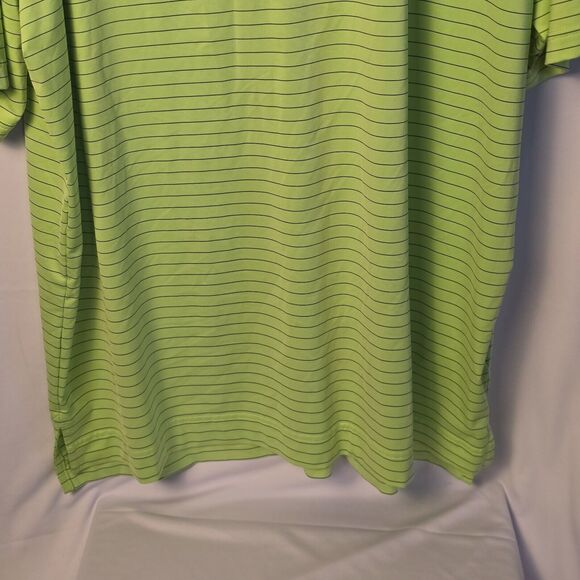Footjoy FJ Performance‎ Golf Polo Shirt XXL - Green Striped, Breathable - Picture 4 of 11